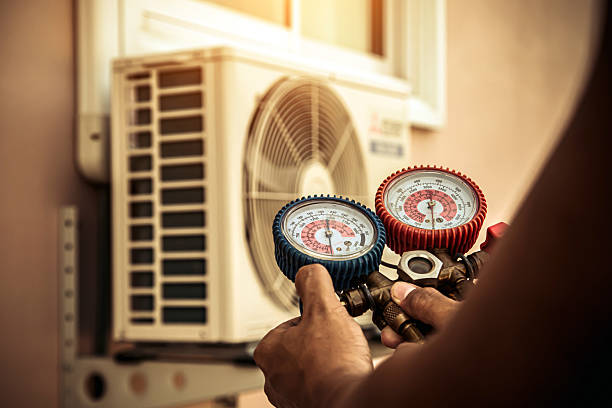 Professional Air Conditioning Service technician working in Irwin, ID